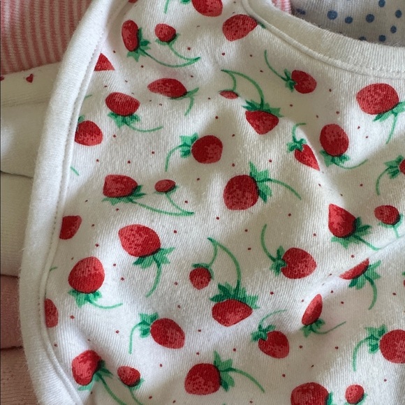 Rachel Riley Strawberry Bib - Picture 2 of 4